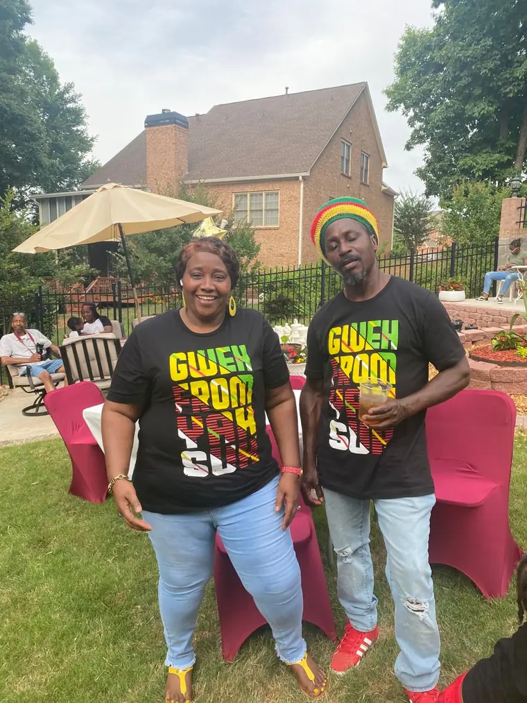 Charlet in a Gweh From Yah Suh tee